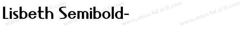 Lisbeth Semibold字体转换